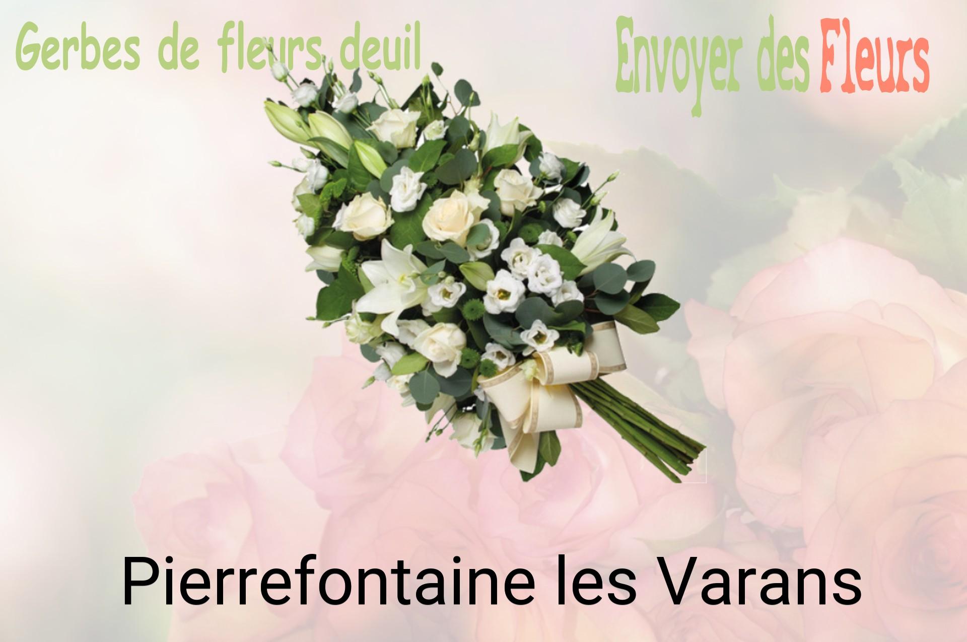 Gerbe de fleurs de deuil livrée à Pierrefontaine-les-Varans
